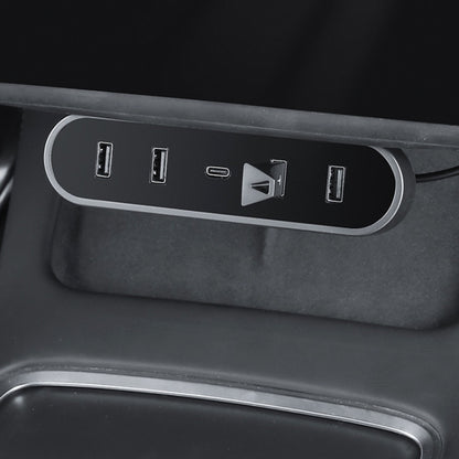 For Tesla Model Y / 3 2021-2023 Foldable Hidden Smart Docking Station Behind The Car Screen - Car Charger by PMC Jewellery | Online Shopping South Africa | PMC Jewellery | Buy Now Pay Later Mobicred