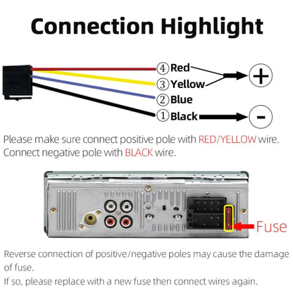 JSD-520 Car Stereo Radio MP3 Audio Player Support Bluetooth Hand-free Calling / FM / USB / SD, EU Plug Version - Car MP3 & MP4 & MP5 by PMC Jewellery | Online Shopping South Africa | PMC Jewellery | Buy Now Pay Later Mobicred