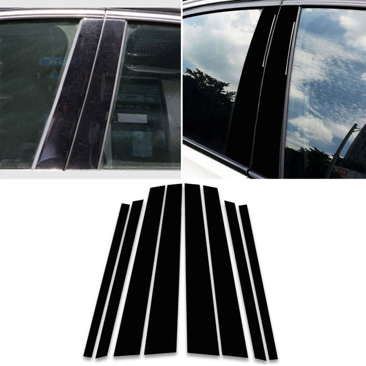 Car B Pillar Decorative Sticker for BMW X5 E70 2008-2013, Left and Right Drive Universal(Black) - Car Interior Mouldings by PMC Jewellery | Online Shopping South Africa | PMC Jewellery | Buy Now Pay Later Mobicred