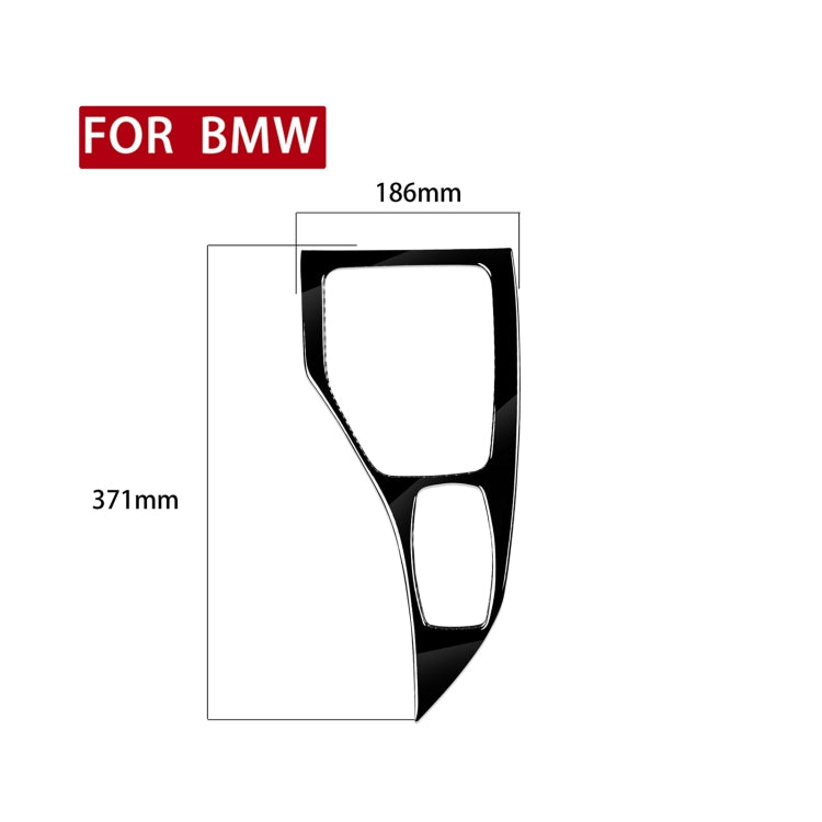 Car Left Drive Gear Panel Outer Frame Decorative Sticker for BMW X1 E84 2011-2015(Black) - Car Interior Mouldings by PMC Jewellery | Online Shopping South Africa | PMC Jewellery | Buy Now Pay Later Mobicred