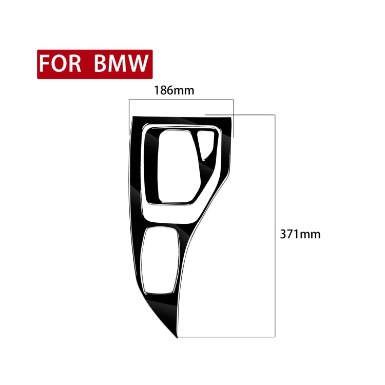 2pcs / Set Car Right Drive Gear Panel Decorative Sticker for BMW X1 E84 2011-2015(Black) - Car Interior Mouldings by PMC Jewellery | Online Shopping South Africa | PMC Jewellery