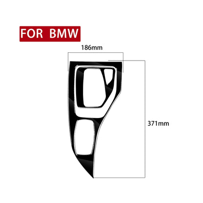 2pcs / Set Car Right Drive Gear Panel Decorative Sticker for BMW X1 E84 2011-2015(Black) - Car Interior Mouldings by PMC Jewellery | Online Shopping South Africa | PMC Jewellery