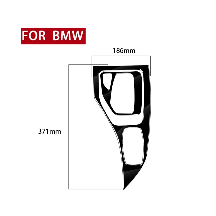 2pcs / Set Car Left Drive Gear Panel Decorative Sticker for BMW X1 E84 2011-2015(Black) - Car Interior Mouldings by PMC Jewellery | Online Shopping South Africa | PMC Jewellery | Buy Now Pay Later Mobicred