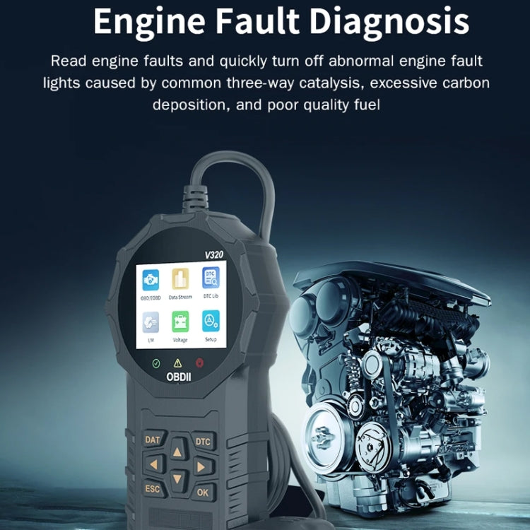 V320 Car OBD2 Diagnostic Instrument Fault Clear Code Reader - Electronic Test by PMC Jewellery | Online Shopping South Africa | PMC Jewellery | Buy Now Pay Later Mobicred