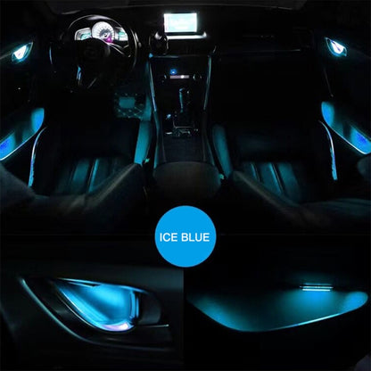 Car 4 in 1 LED Ambient Light Door Decorative Light (Ice Blue Light) - Door Lights by PMC Jewellery | Online Shopping South Africa | PMC Jewellery | Buy Now Pay Later Mobicred