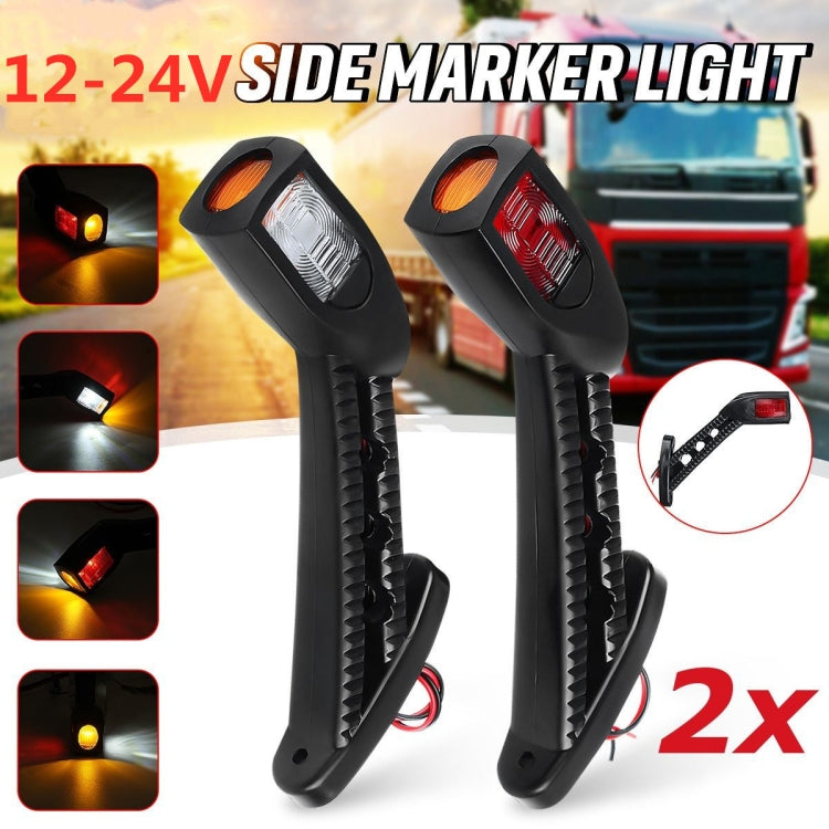 2pcs 12-24V Car / Truck LED Side Marker Indicator Lights Bulb Lamp - Clearance Lights by PMC Jewellery | Online Shopping South Africa | PMC Jewellery | Buy Now Pay Later Mobicred