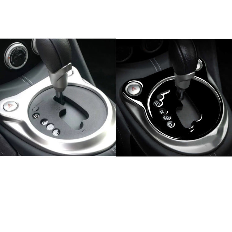 For Nissan 370Z Z34 2009- 2 in 1 Car Automatic Gear Shift Panel Decorative Sticker, Left Drive (Black) - Car Interior Mouldings by PMC Jewellery | Online Shopping South Africa | PMC Jewellery | Buy Now Pay Later Mobicred