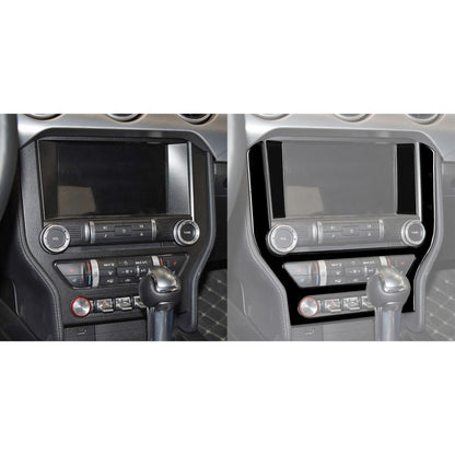 For Ford Mustang 2015-2020 Car Central Control Panel Decorative Sticker, Left and Right Drive Universal (Black) - Car Interior Mouldings by PMC Jewellery | Online Shopping South Africa | PMC Jewellery | Buy Now Pay Later Mobicred