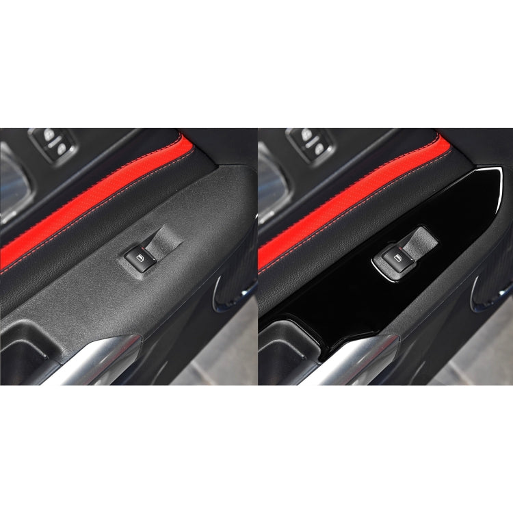 For Ford Mustang 2015-2020 Car Window Lift Panel Decorative Sticker, Right Drive (Black) - Car Interior Mouldings by PMC Jewellery | Online Shopping South Africa | PMC Jewellery | Buy Now Pay Later Mobicred