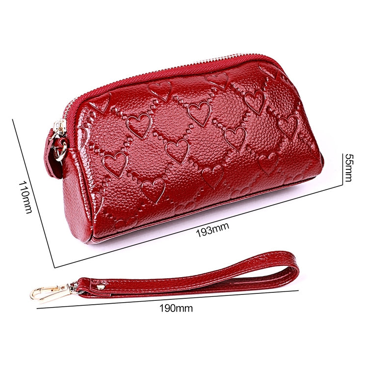 2025 Multifunctional Litchi Texture Women Large Capacity Hand Wallet Shell bag with Card Slots(Sapphire Blue) - Wallets by PMC Jewellery | Online Shopping South Africa | PMC Jewellery | Buy Now Pay Later Mobicred