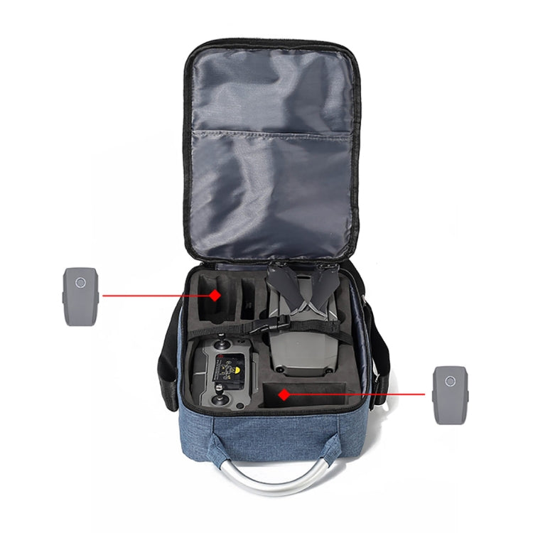 Shockproof Waterproof Single Shoulder Storage Travel Carrying Cover Case Box  for DJI Mavic 2 Pro / Zoom and Accessories(Blue) - Backpacks & Bags by PMC Jewellery | Online Shopping South Africa | PMC Jewellery | Buy Now Pay Later Mobicred