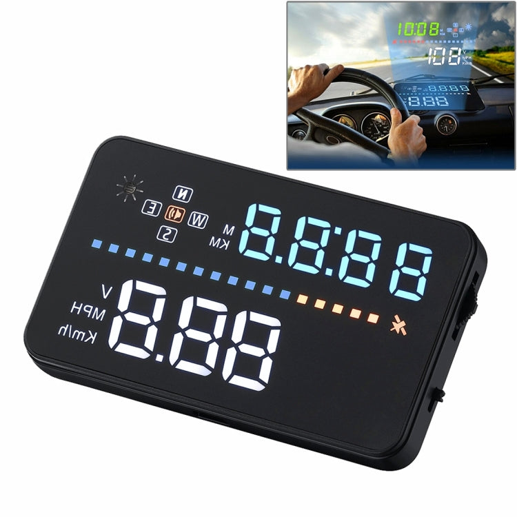 A3 3.5 inch Car GPS HUD / OBD Vehicle-mounted Gator Automotive Head Up Display Security System with Multi-color LED, Support Car Speed & Local Real Time & Driving Direction / Distance / Time & Voltage ... Sensor, Mile Switching, Over Speed Alarm Functions - Head Up Display System by PMC Jewellery | Online Shopping South Africa | PMC Jewellery | Buy Now Pay Later Mobicred