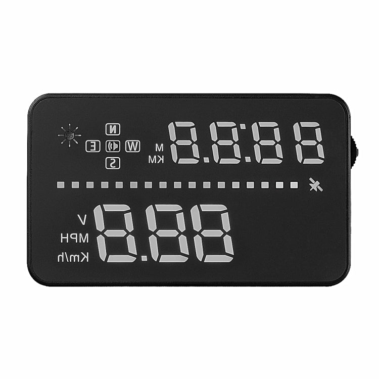 A3 3.5 inch Car GPS HUD / OBD Vehicle-mounted Gator Automotive Head Up Display Security System with Multi-color LED, Support Car Speed & Local Real Time & Driving Direction / Distance / Time & Voltage ... Sensor, Mile Switching, Over Speed Alarm Functions - Head Up Display System by PMC Jewellery | Online Shopping South Africa | PMC Jewellery | Buy Now Pay Later Mobicred