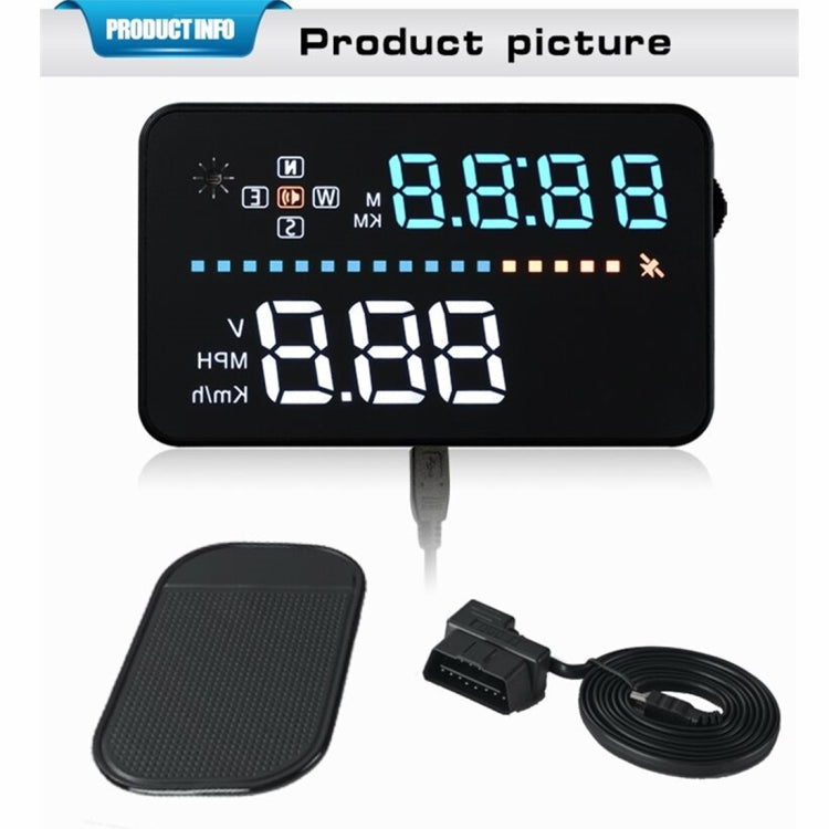 A3 3.5 inch Car GPS HUD / OBD Vehicle-mounted Gator Automotive Head Up Display Security System with Multi-color LED, Support Car Speed & Local Real Time & Driving Direction / Distance / Time & Voltage ... Sensor, Mile Switching, Over Speed Alarm Functions - Head Up Display System by PMC Jewellery | Online Shopping South Africa | PMC Jewellery | Buy Now Pay Later Mobicred