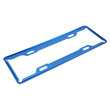 2 PCS Car License Plate Frames Car Styling License Plate Frame Aluminum Alloy Universal License Plate Holder Car Accessories(Blue) - License Plate Covers & Frames by PMC Jewellery | Online Shopping South Africa | PMC Jewellery | Buy Now Pay Later Mobicred