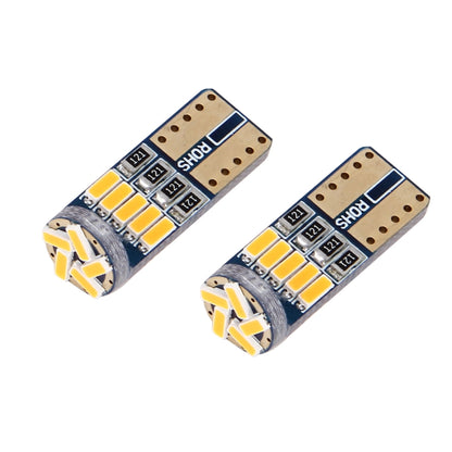 2 PCS DC 12V 2W 240LM 5500K T10-4014-15SMD Car Width Lamp Clearance Light Parking Lights(Amber Light) - Clearance Lights by PMC Jewellery | Online Shopping South Africa | PMC Jewellery | Buy Now Pay Later Mobicred