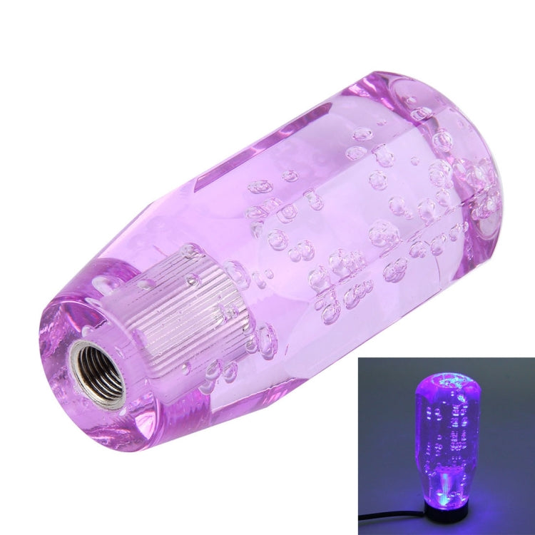 Crystal Car Breathing Racing Dash LED Magic Lamp Gear Head Shift Knob with Base, Size: 10.0 * 4.5 * 3.2 cm(Purple) - Shift Knob by PMC Jewellery | Online Shopping South Africa | PMC Jewellery | Buy Now Pay Later Mobicred