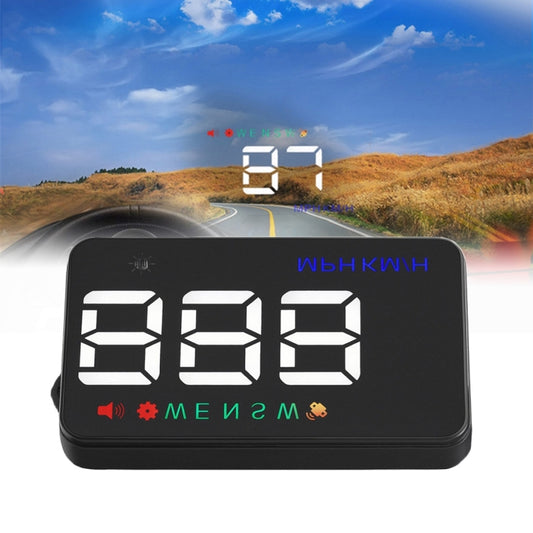 Geyiren A5 HUD 3.5 inch Car Head Up Display with GPS System, Two Mode Display, Light Sensors, KM/h MPH Speed, Compass, Speed Alarm(Black) - Head Up Display System by PMC Jewellery | Online Shopping South Africa | PMC Jewellery | Buy Now Pay Later Mobicred