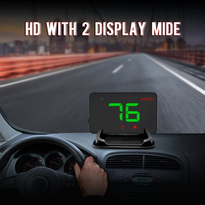 Geyiren A5 HUD 3.5 inch Car Head Up Display with GPS System, Two Mode Display, Light Sensors, KM/h MPH Speed, Compass, Speed Alarm (Green Light) - Head Up Display System by PMC Jewellery | Online Shopping South Africa | PMC Jewellery | Buy Now Pay Later Mobicred