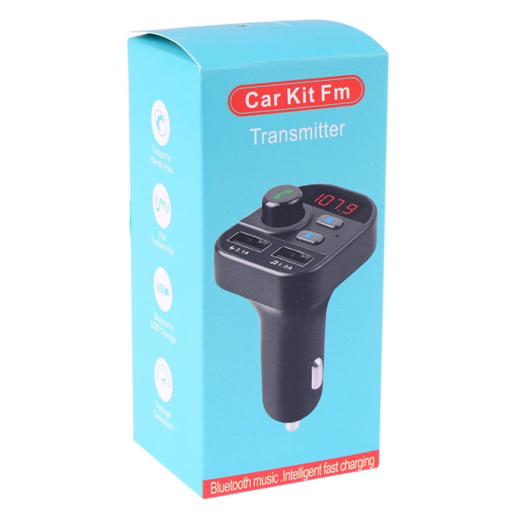 805E Dual USB Charging Bluetooth FM Transmitter MP3 Music Player Car Kit, Support Hands-Free Call  & Read TF Card / U Disk Music(Black) - Bluetooth Car Kits by PMC Jewellery | Online Shopping South Africa | PMC Jewellery | Buy Now Pay Later Mobicred