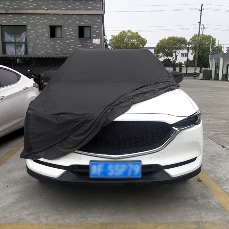 Anti-Dust Anti-UV Heat-insulating Elastic Force Cotton Car Cover for Hatchback Car, Size: 3.9m~4.19m(Black) - PE Material by PMC Jewellery | Online Shopping South Africa | PMC Jewellery | Buy Now Pay Later Mobicred