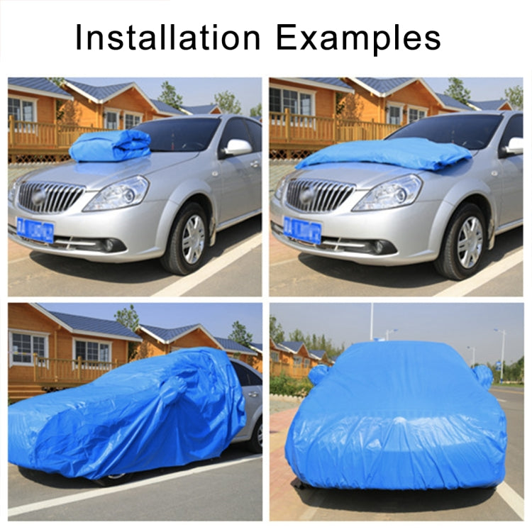 Anti-Dust Anti-UV Heat-insulating Elastic Force Cotton Car Cover for Sedan Car, Size: M, 4.65m~4.89m (Black) - PE Material by PMC Jewellery | Online Shopping South Africa | PMC Jewellery | Buy Now Pay Later Mobicred