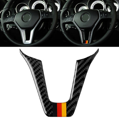 Car German Flag Carbon Fiber Steering Wheel Decorative Sticker for Mercedes-Benz - Car Interior Mouldings by PMC Jewellery | Online Shopping South Africa | PMC Jewellery | Buy Now Pay Later Mobicred