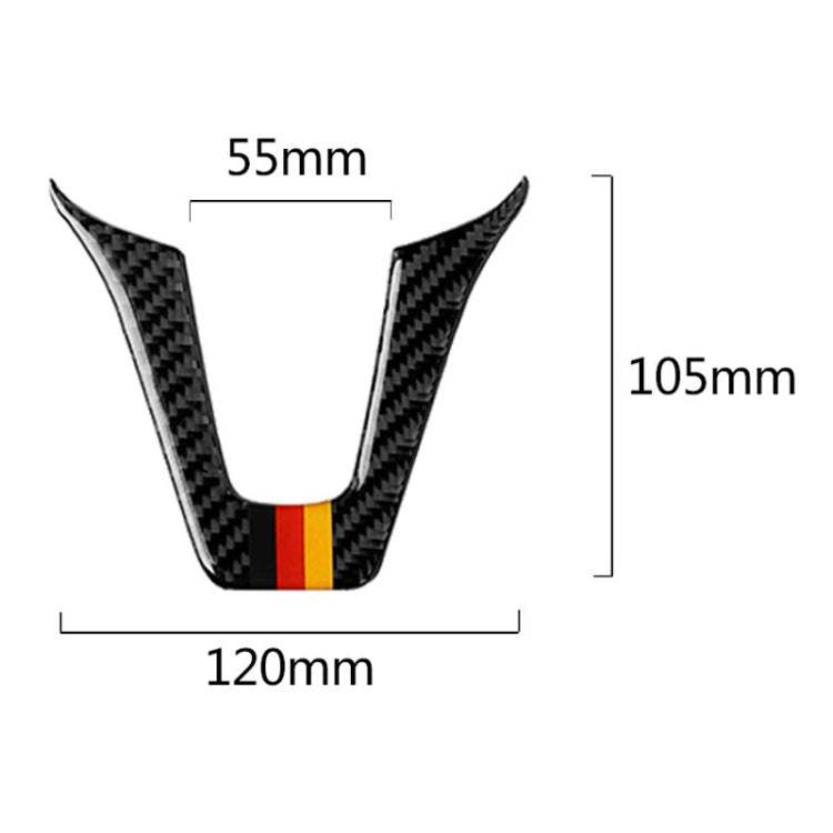 Car German Flag Carbon Fiber Steering Wheel Decorative Sticker for Mercedes-Benz - Car Interior Mouldings by PMC Jewellery | Online Shopping South Africa | PMC Jewellery | Buy Now Pay Later Mobicred