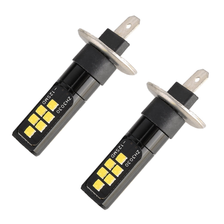 2 PCS H1 DC9-16V / 3.5W / 6000K / 320LM Car Auto Fog Light 12LEDs SMD-ZH3030 Lamps, with Constant Current (White Light) - Fog / Driving Lights by PMC Jewellery | Online Shopping South Africa | PMC Jewellery