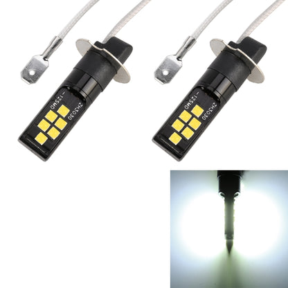 2 PCS H3 DC9-16V / 3.5W / 6000K / 320LM Car Auto Fog Light 12LEDs SMD-ZH3030 Lamps, with Constant Current (White Light) - Fog / Driving Lights by PMC Jewellery | Online Shopping South Africa | PMC Jewellery | Buy Now Pay Later Mobicred