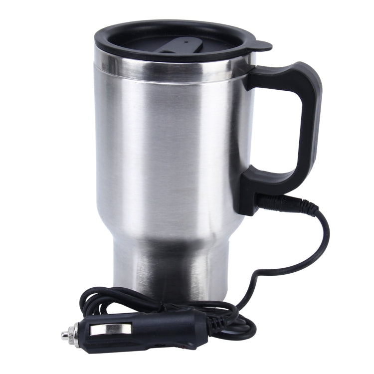 Stainless Steel Electric Smart Mug 12V Car Electric Kettle Heated Mug Car Coffee Cup With Charger Cigarette Lighter Heating Cup Kettle Vacuum Insulated Water Heater Mug - Heating Cups by PMC Jewellery | Online Shopping South Africa | PMC Jewellery