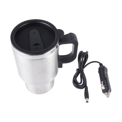 Stainless Steel Electric Smart Mug 12V Car Electric Kettle Heated Mug Car Coffee Cup With Charger Cigarette Lighter Heating Cup Kettle Vacuum Insulated Water Heater Mug - Heating Cups by PMC Jewellery | Online Shopping South Africa | PMC Jewellery