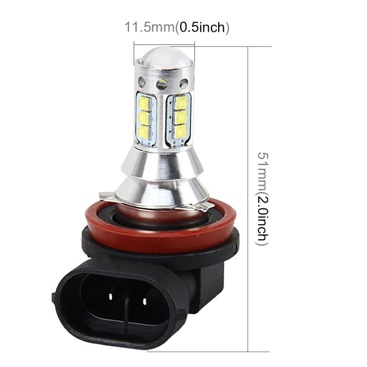 H11 50W 500 LM 6000K Car Fog Light with 16 CREE Lamps, DC 12V-24V(White Light) - Fog / Driving Lights by PMC Jewellery | Online Shopping South Africa | PMC Jewellery | Buy Now Pay Later Mobicred