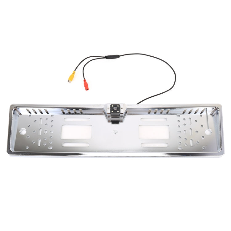 JX-9488 720x540 Effective Pixel NTSC 60HZ CMOS II Universal Waterproof Car Electroplated Silver Rear View Backup Camera with 2W 80LM 5000K White Light 4LED Lamp, DC 12V, Wire Length: 4m - Rear View Cameras by PMC Jewellery | Online Shopping South Africa | PMC Jewellery | Buy Now Pay Later Mobicred