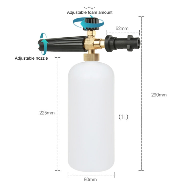 High Pressure Car Wash Foam Gun Soap Foamer Generator Water Sprayer Gun, 3/8 Quick-connect - Car Washer & Accessories by PMC Jewellery | Online Shopping South Africa | PMC Jewellery | Buy Now Pay Later Mobicred