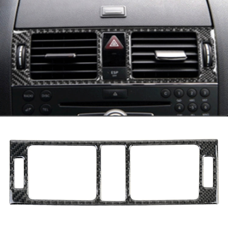 Car Dashboard Air Conditioning Frame Carbon Fiber Decorative Sticker for Mercedes-Benz W204 - Car Interior Mouldings by PMC Jewellery | Online Shopping South Africa | PMC Jewellery