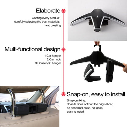 Creative Multi-functional Auto Car Seat Hanger Holder Hooks Clips for Bag Purse Cloth - Seat Accessories by PMC Jewellery | Online Shopping South Africa | PMC Jewellery | Buy Now Pay Later Mobicred