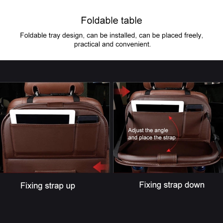 Multifunction Car Seat Pockets Folding Storage Bag (Beige) - Stowing Tidying by PMC Jewellery | Online Shopping South Africa | PMC Jewellery | Buy Now Pay Later Mobicred