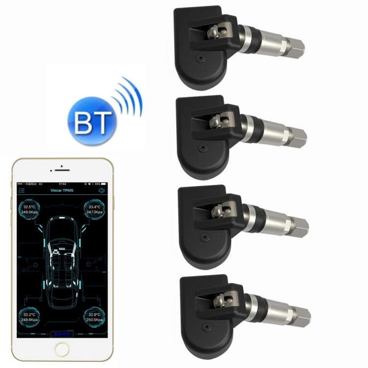 VC601 TPMS 4 Built-in Sensors Tire Pressure Monitoring Alarming System Diagnostic-tool with Bluetooth 4.0 Work on Android / iOS / iPad - Tire Pressure Gauges by PMC Jewellery | Online Shopping South Africa | PMC Jewellery | Buy Now Pay Later Mobicred