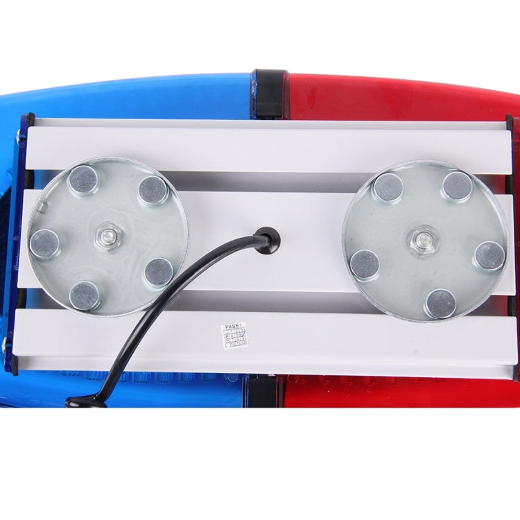 25W 240 LEDs Red Light + Blue Light Waterproof Strobe Light Dome Warning Light, DC 12V， Wire Length: 60cm - Warning Lights by PMC Jewellery | Online Shopping South Africa | PMC Jewellery | Buy Now Pay Later Mobicred