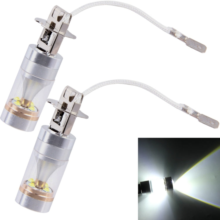 2 PCS H3 30W 350 LM 6000K White Light CREE 6 LED Car Fog Light Bulb, DC 12V - Fog / Driving Lights by PMC Jewellery | Online Shopping South Africa | PMC Jewellery