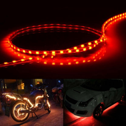 5 PCS 45 LED 3528 SMD Waterproof Flexible Car Strip Light for Car Decoration, DC 12V, Length: 90cm(Red Light) - Decorative Lights by PMC Jewellery | Online Shopping South Africa | PMC Jewellery | Buy Now Pay Later Mobicred