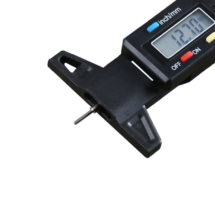 0-25mm Electronic Digital Tread Plan Refinding Rounds Refinding Outcome Exists Tread Tablets Type Gauge Depth Vernier Caliper Measuring Tools(Black) - Electronic Test by PMC Jewellery | Online Shopping South Africa | PMC Jewellery | Buy Now Pay Later Mobicred