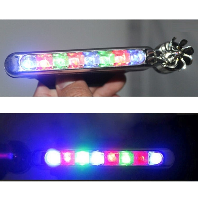 2 PCS 2W 8 Colorful LED Bulbs Wind Powered Decorative Car Lights(Colorful Light) - Running Lights by PMC Jewellery | Online Shopping South Africa | PMC Jewellery | Buy Now Pay Later Mobicred