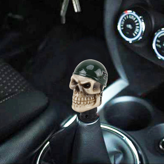 Universal Skull With A Hat Shape Car Gear Shift Knob Modified Car Gear Shift Knob Auto Transmission Shift Lever Knob Resin Gear Knobs - Shift Knob by PMC Jewellery | Online Shopping South Africa | PMC Jewellery | Buy Now Pay Later Mobicred