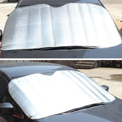 Silver Aluminum Foil Sun Shade Car Windshield Visor Cover Block Front Window Sunshade UV Protect, Size: 220 x 80cm - Aluminum Film PEVA by PMC Jewellery | Online Shopping South Africa | PMC Jewellery | Buy Now Pay Later Mobicred