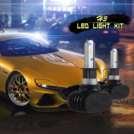 2 PCS H3 IP65 Waterproof White Light 6 CSP LED Car Headlight Bulb,  9-36V / 18W, 6000K / 2000LM - LED Headlamps by PMC Jewellery | Online Shopping South Africa | PMC Jewellery | Buy Now Pay Later Mobicred