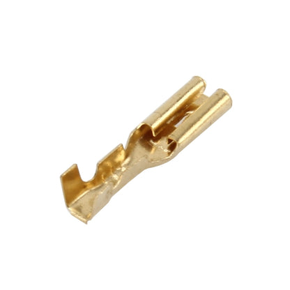 100 PCS 2.8mm Speaker Cable Spade Plug Connector Gold Plated Copper Speaker Cable Terminal - Booster Cable & Clip by PMC Jewellery | Online Shopping South Africa | PMC Jewellery