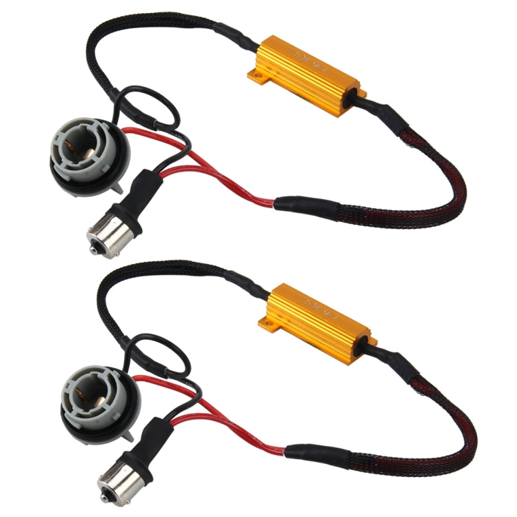 2 PCS 1156/BA15S Car Canbus Error Canceller Decoder Load Resistor LED 50W 8 Ohm No Blinking Decoder - Headlight Ballast by PMC Jewellery | Online Shopping South Africa | PMC Jewellery