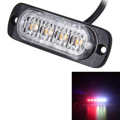 DC 12V-24V 2W 4LEDs SMD-2835 Lamps 17 Flash Patterns 3 Lines Car Flash Lamp Waterproof Car Truck Emergency Strobe Flash Warning Light, Cable Length: 90cm - Warning Lights by PMC Jewellery | Online Shopping South Africa | PMC Jewellery | Buy Now Pay Later Mobicred